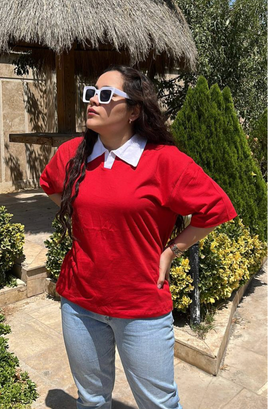 پولوشرت زنانه پنبه ۱۰۰٪ فری سایز ۳۶تا۴۲